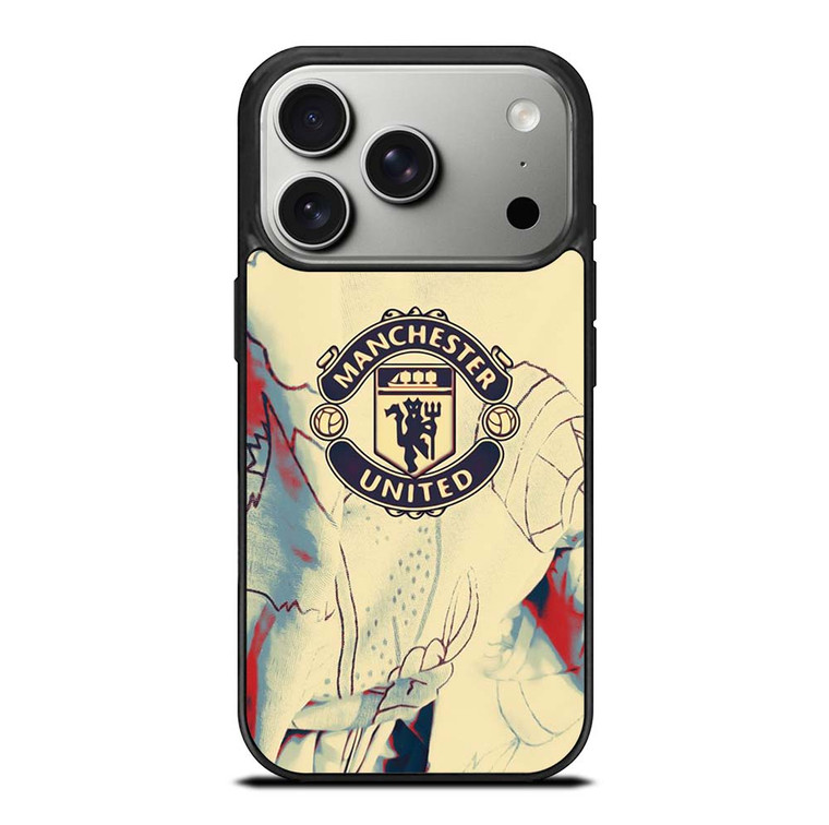 RED DEVILS MANCHESTER UNITED FC LOGO iPhone 17 Pro Case Cover