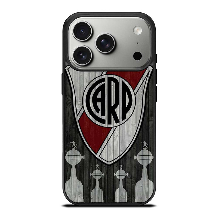 RIVER PLATE EL MAS GRANDE WOODEN LOGO iPhone 17 Pro Case Cover