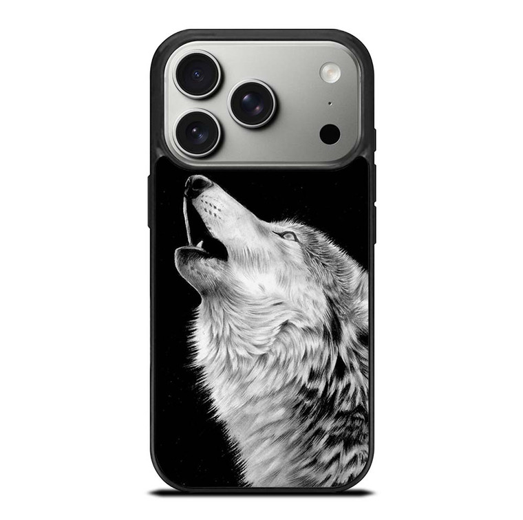 ROAR WHITE WOLF iPhone 17 Pro Case Cover