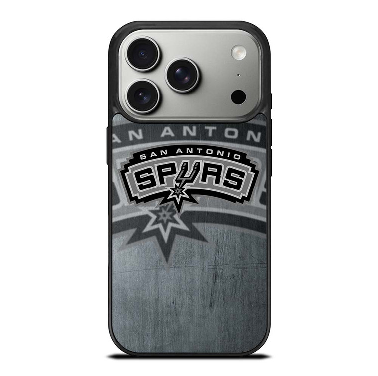 SAN ANTONIO SPURS METAL LOGO iPhone 17 Pro Case Cover
