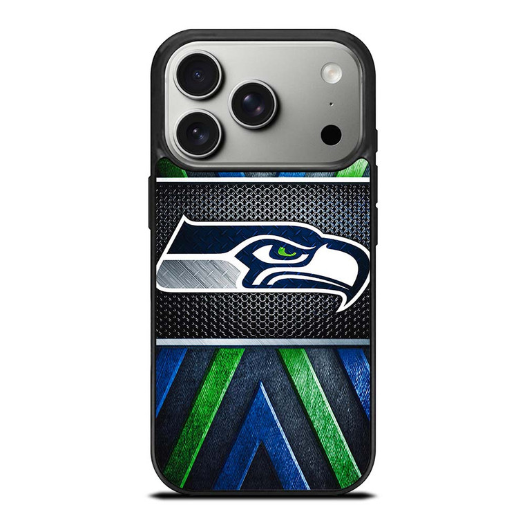 SEATTLE SEAHAWKS METAL LOGO iPhone 17 Pro Case Cover