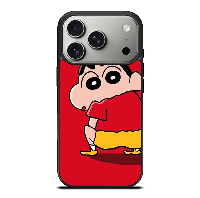 SHIN CHAN RED MINIMALIST iPhone 17 Pro Case Cover