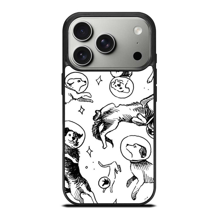 SPACE DOG WHITE PATTERN iPhone 17 Pro Case Cover