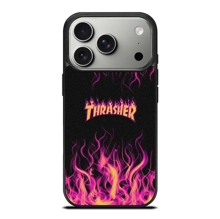THRASHER FLAME SKATEBOARD MAGAZINE iPhone 17 Pro Case Cover