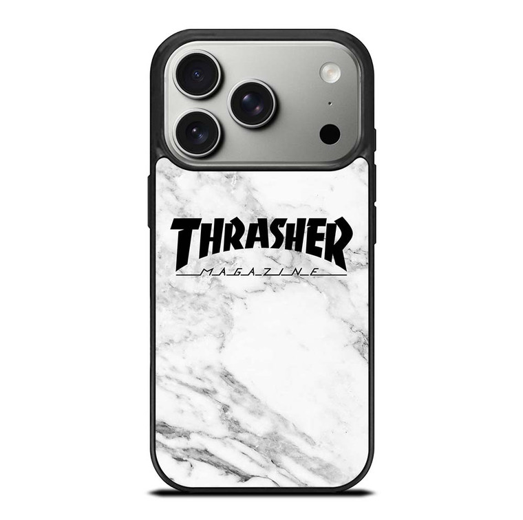 THRASHER SKATEBOARD MAGAZINE LOGO MARBLE iPhone 17 Pro Case Cover