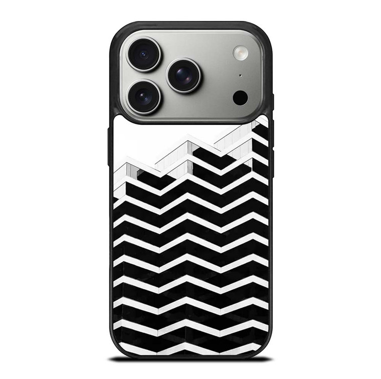 ZIG ZAG HALF PATTERN iPhone 17 Pro Case Cover