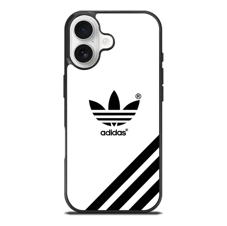 ADIDAS LOGO WHITE CLASSIC STRIPES iPhone 17 Case Cover