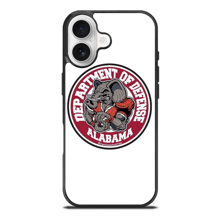 ALABAMA CRIMSON TIDE BAMA LOGO DEFENCE DEPARTMENT iPhone 17 Case Cover
