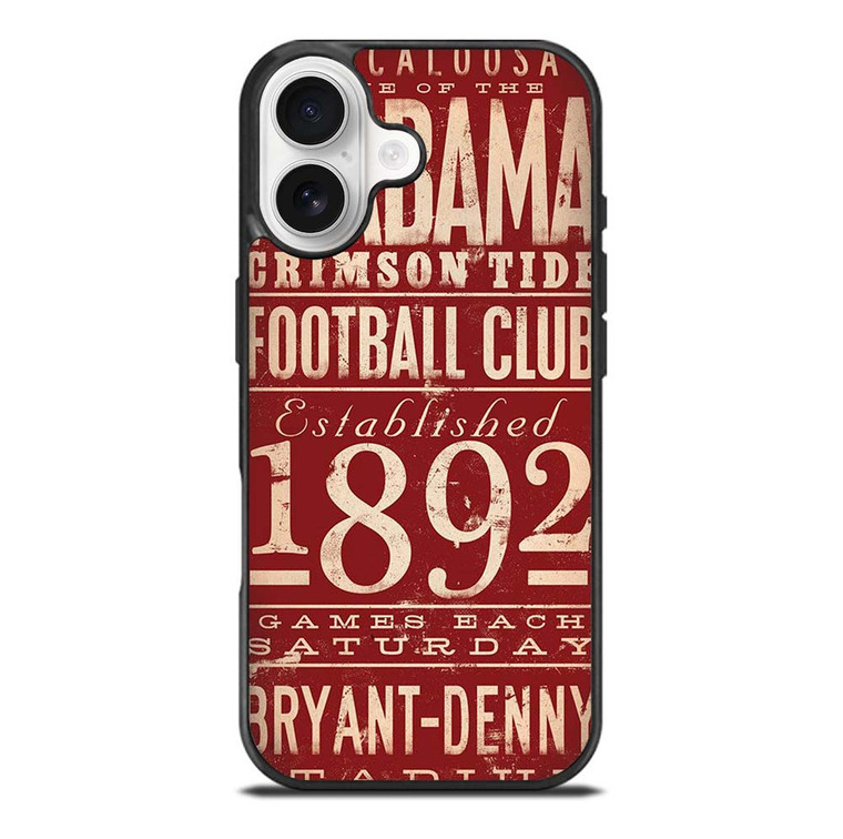 ALABAMA CRIMSON TIDE FOOTBALL CLUB 1892 iPhone 17 Case Cover