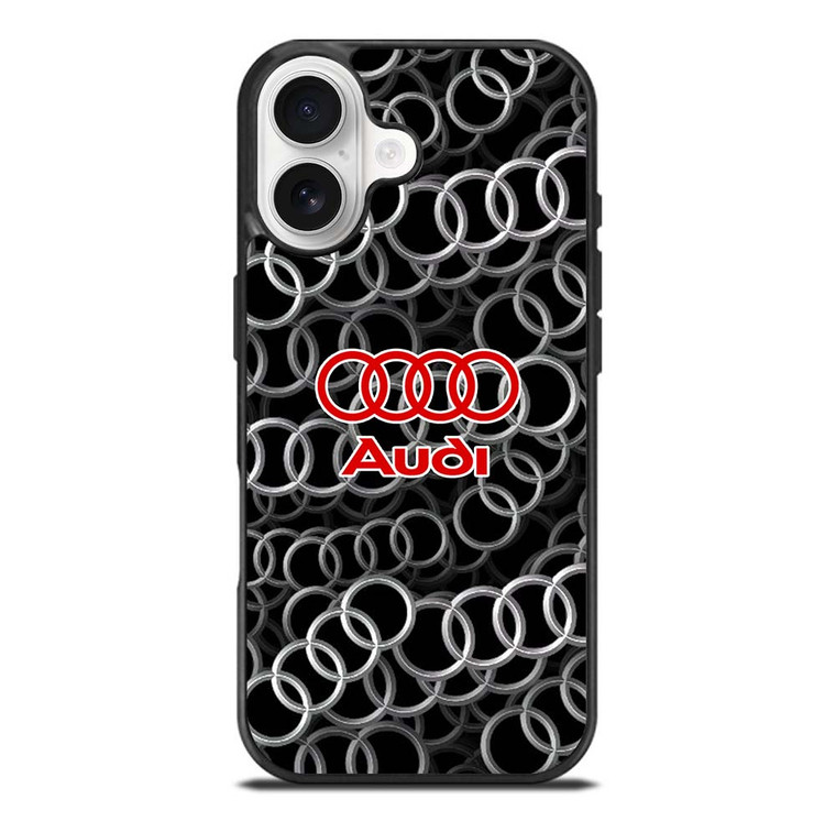 AUDI RING LOGO PATTERN iPhone 17 Case Cover