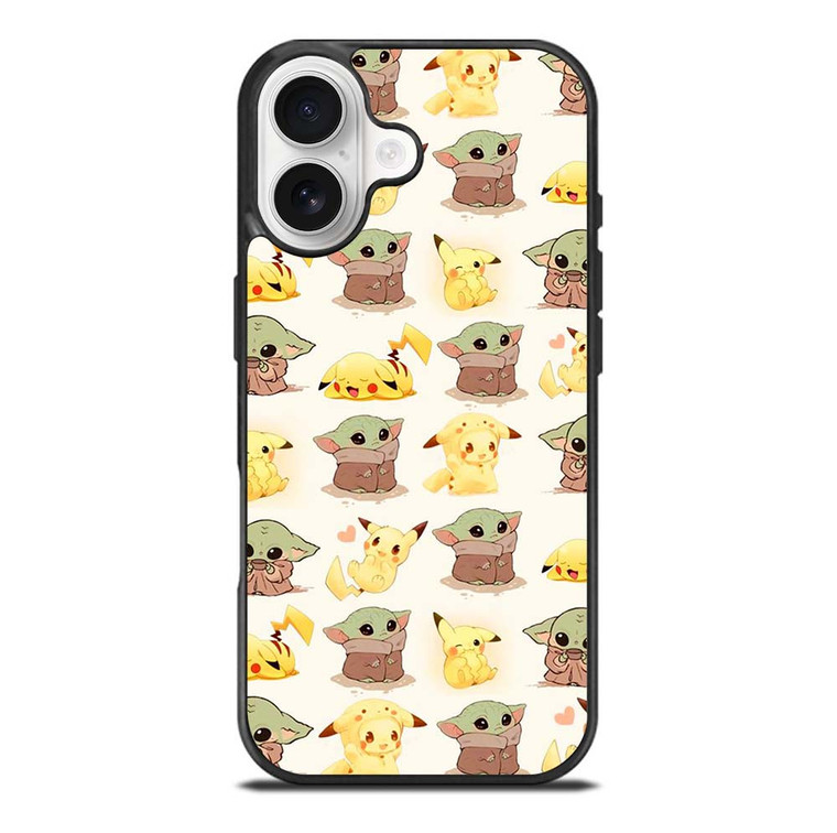 BABY YODA STAR WARS PIKACHU POKEMON iPhone 17 Case Cover
