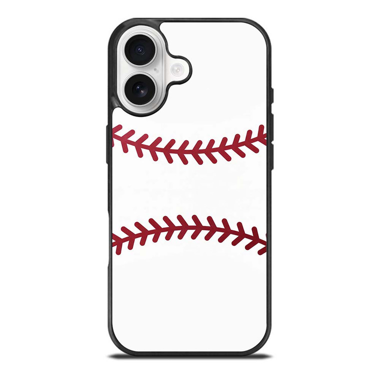 BASEBALL RED STITCHING iPhone 17 Case Cover