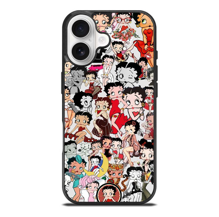 BETTY BOOP CARTOON COLLAGE iPhone 17 Case Cover