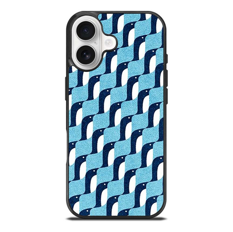BLUE PENGUINS PATTERN iPhone 17 Case Cover