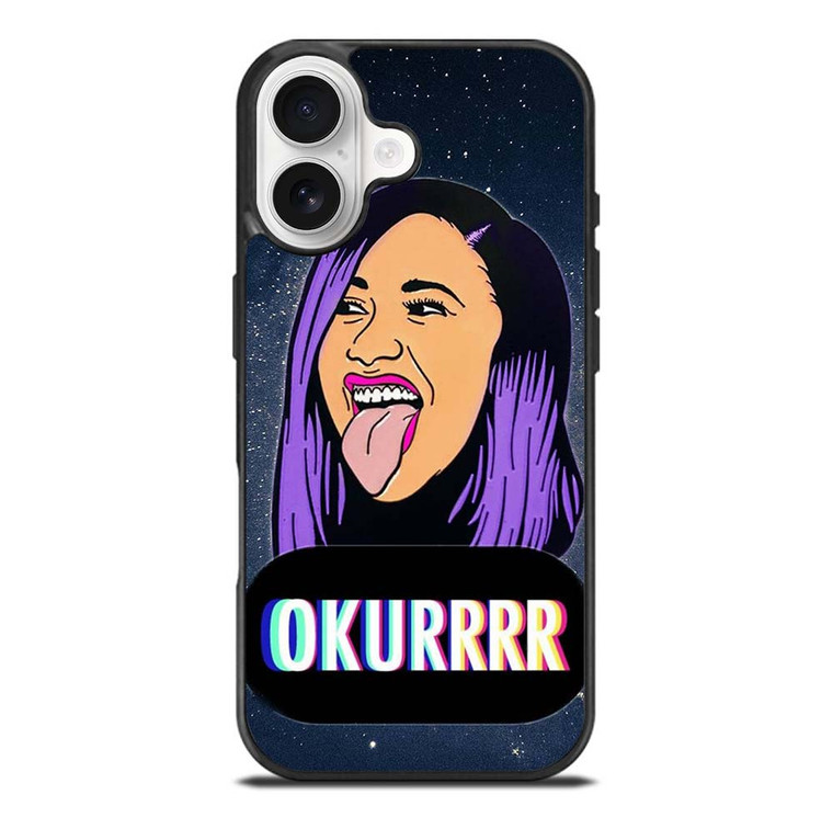 CARDI B FACE CARTOON iPhone 17 Case Cover