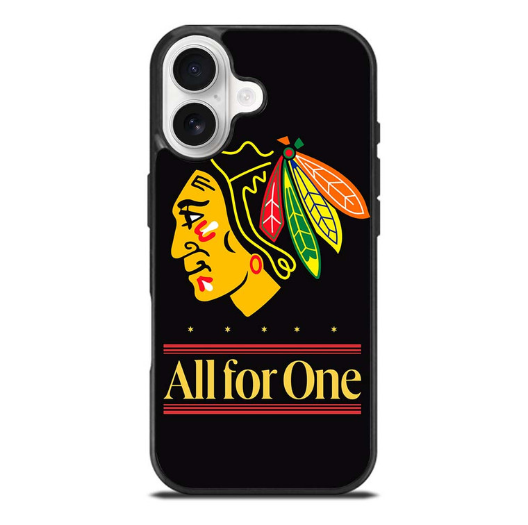 CHICAGO BLACKHAWKS ALL FOR ONE iPhone 17 Case Cover