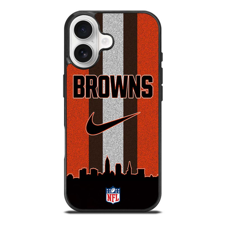 CLEVELAND BROWNS NIKE STRIPE iPhone 17 Case Cover