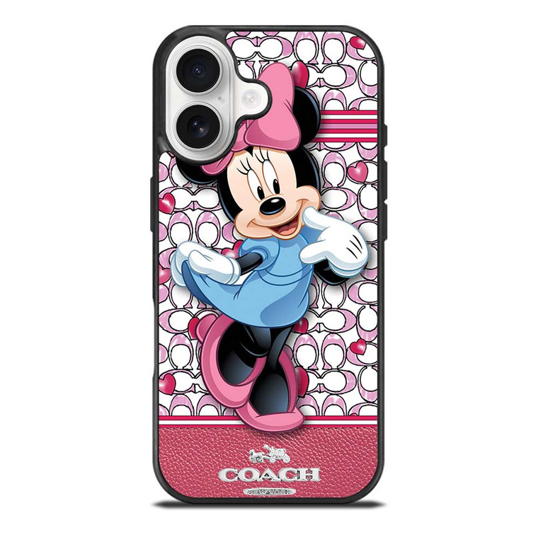 COACH MINNIE MOUSE PINK PATTERN iPhone 17 Case Cover
