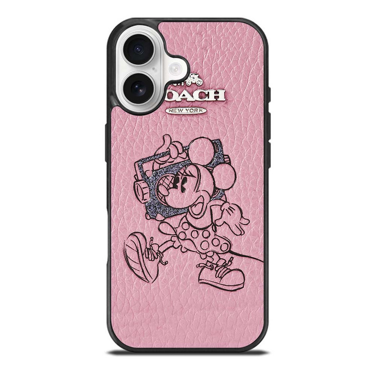 COACH MINNIE MOUSE PINK iPhone 17 Case Cover