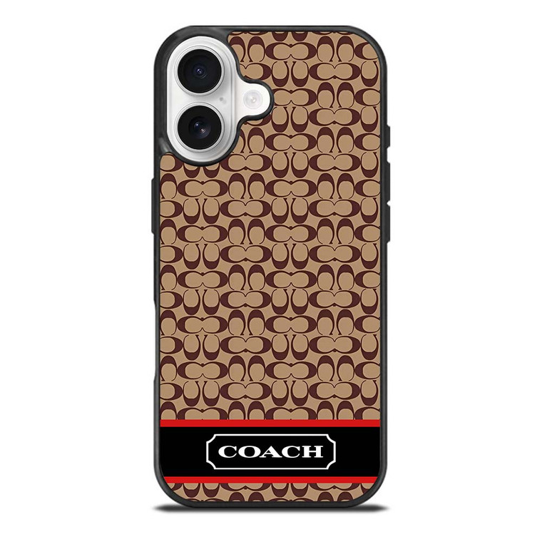 COACH NEW YORK BROWNLOGO PATTERN iPhone 17 Case Cover