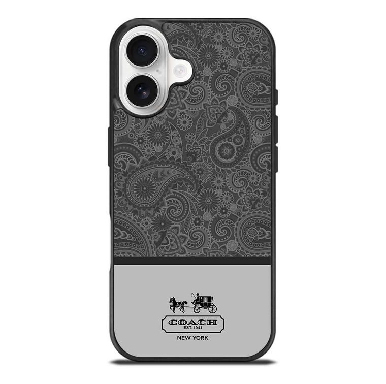 COACH NEW YORK GREY BATIK iPhone 17 Case Cover