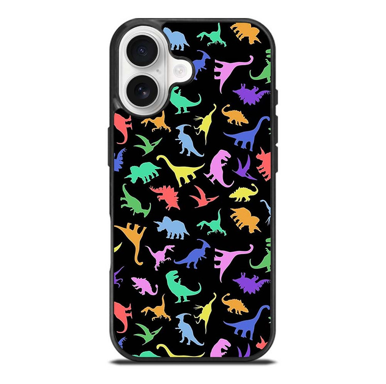 DINOSAUR COLORFUL PATTERN iPhone 17 Case Cover