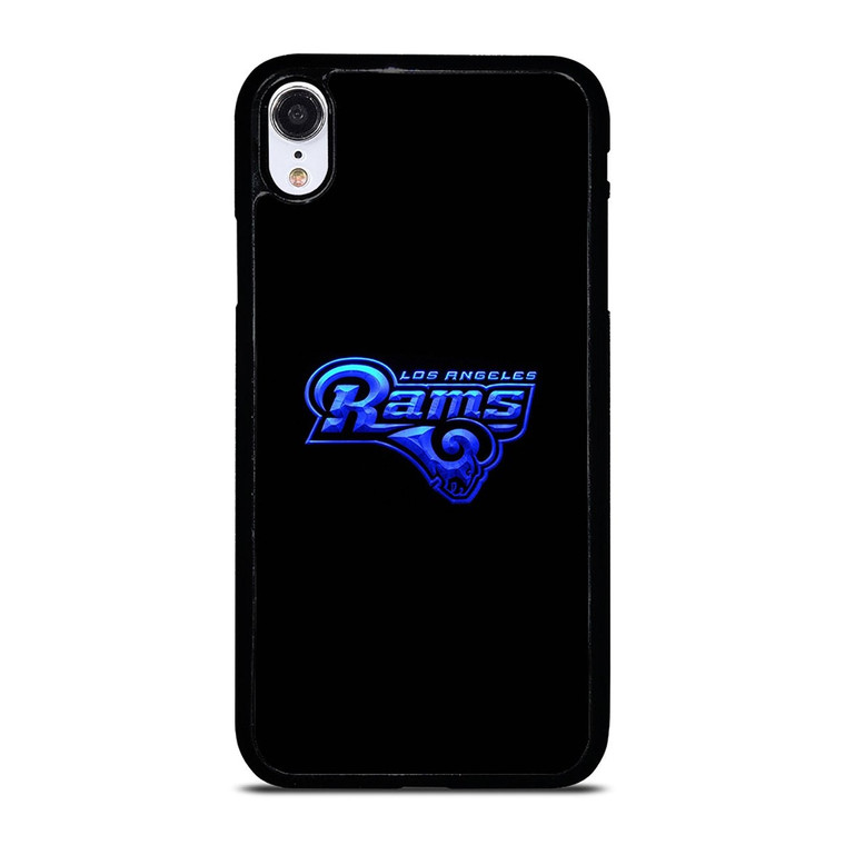 LOS ANGELES RAMS NEON BLUE LOGO iPhone XR Case Cover