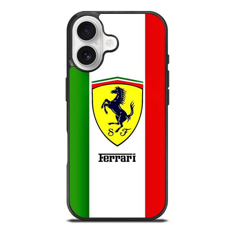 FERRARI ITALI FLAG LOGO iPhone 17 Case Cover
