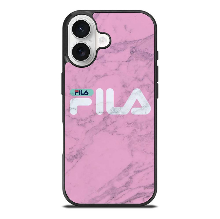 FILA SPORT PINK MARBLE LOGO iPhone 17 Case Cover