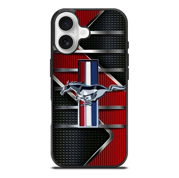 FORD MUSTANG METAL LOGO iPhone 17 Case Cover