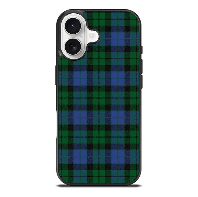 GREEN BLUE TARTAN PLAID PATTERN iPhone 17 Case Cover