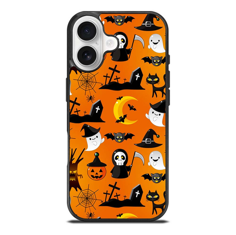 HAPPY HALLOWEEN CARTOON PATERN iPhone 17 Case Cover