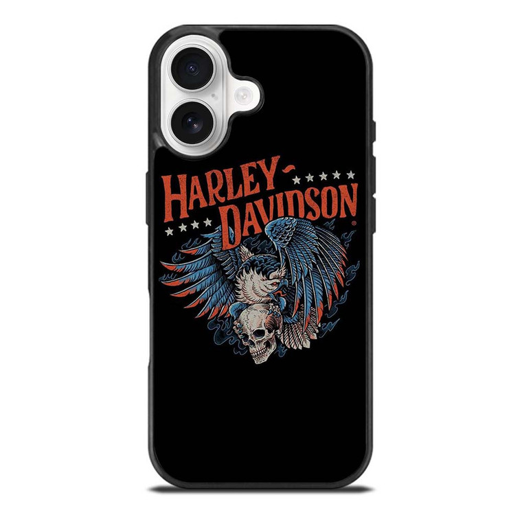 HARLEY DAVIDSON LOGO SKULL EAGLE iPhone 17 Case Cover
