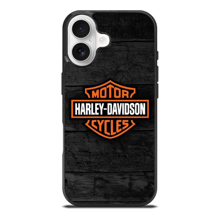 HARLEY DAVIDSON MOTORCYCLE WOODEN LOGO iPhone 17 Case Cover