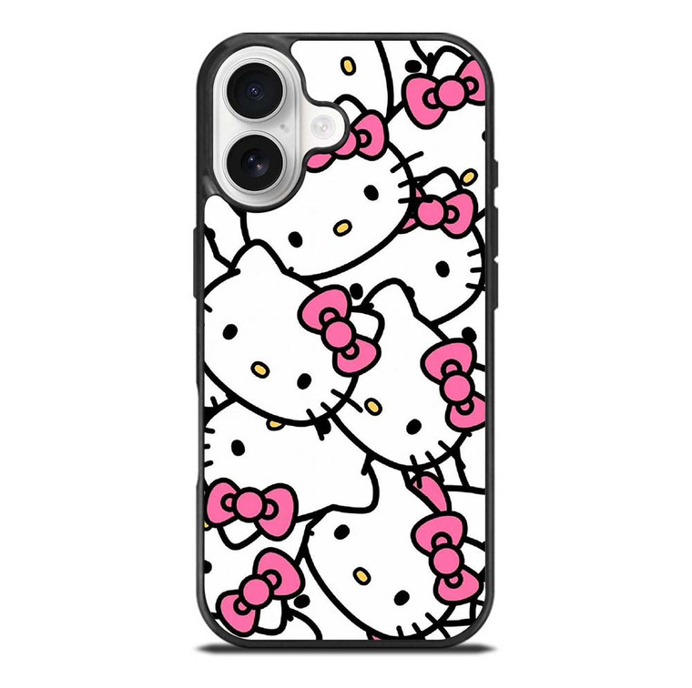 HELLO KITTY FACE COLLAGE iPhone 17 Case Cover