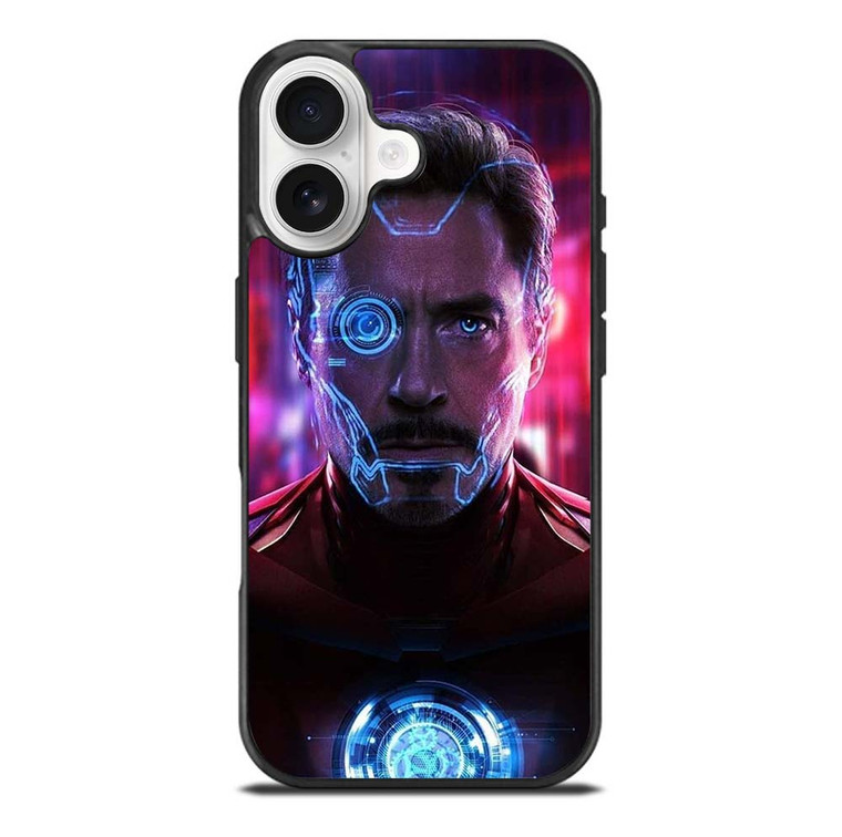 IRON MAN AVENGERS TONY STARK FACE iPhone 17 Case Cover