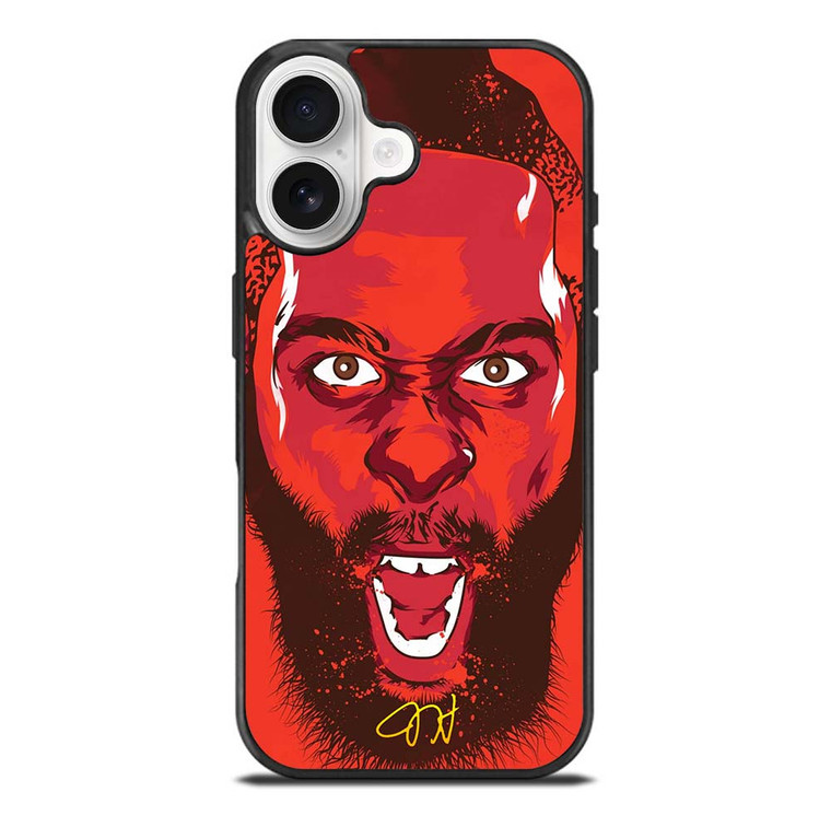 JAMES HARDEN HOUSTON ROCKET FACE iPhone 17 Case Cover