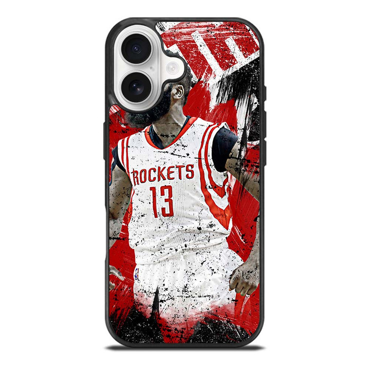 JAMES HARDEN ROCKETS ART iPhone 17 Case Cover