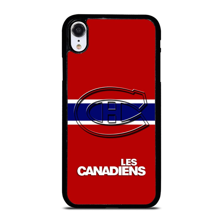 MONTREAL LES CANADIENS STRIPED LOGO iPhone XR Case Cover