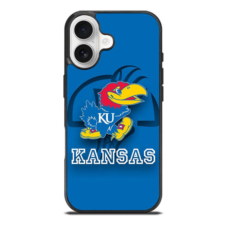 KANSAS JAYHAWKS BASKETBALL LOGO iPhone 17 Case Cover