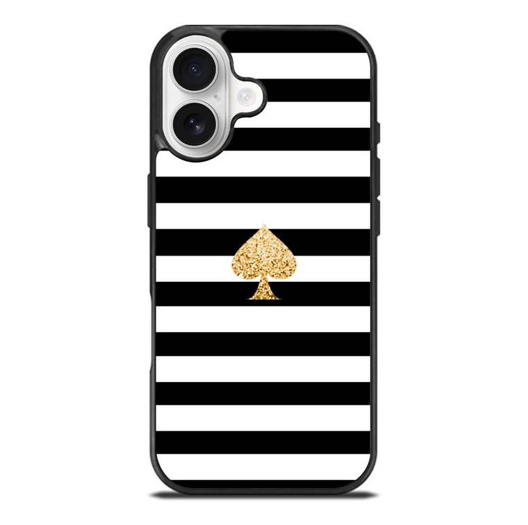 KATE SPADE GOLD AND STRIPES iPhone 17 Case Cover