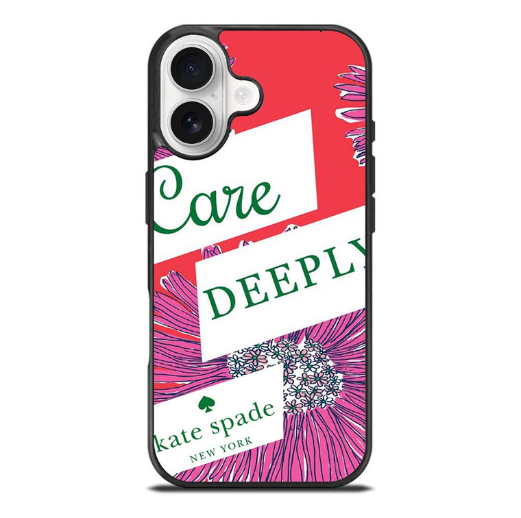 KATE SPADE NEW YORK CARE DEEPLY iPhone 17 Case Cover