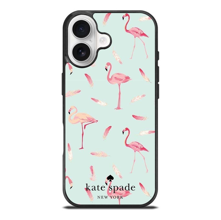 KATE SPADE NEW YORK LOGO FLAMINGOS iPhone 17 Case Cover