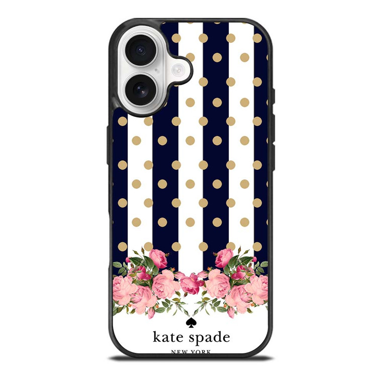 KATE SPADE NEW YORK POLKADOTS FLORAL iPhone 17 Case Cover