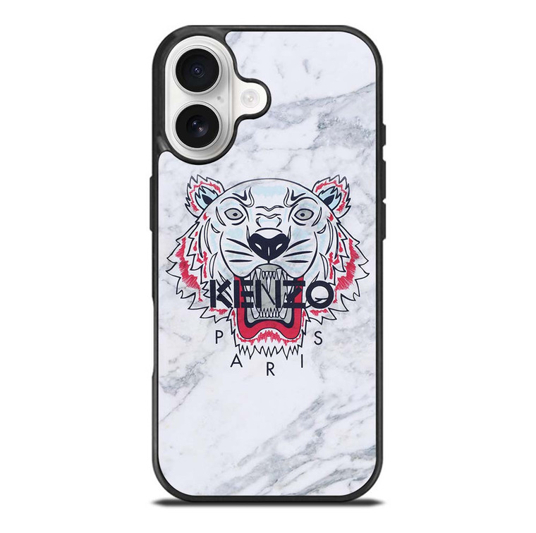 KENZO PARIS TIGER MARBLE iPhone 17 Case Cover
