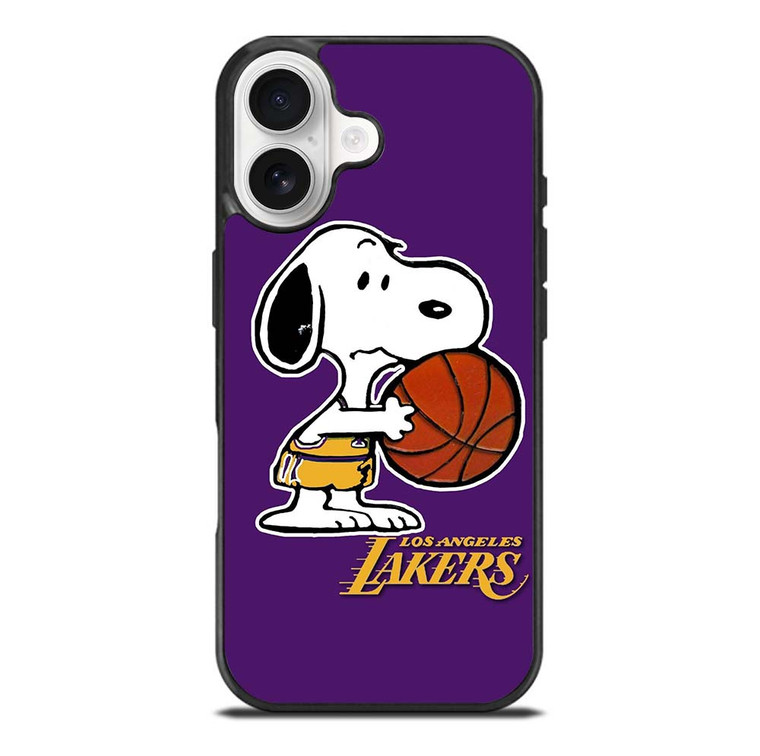 LA LAKERS BASKETBALL SNOOPY iPhone 17 Case Cover