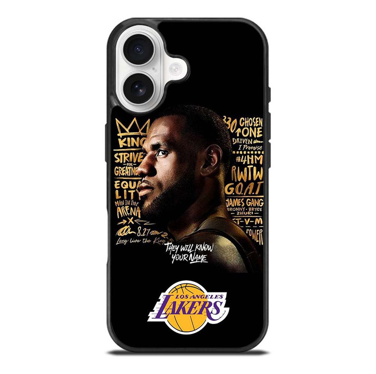 LEBRON JAMES QUOTE LA LAKERS iPhone 17 Case Cover