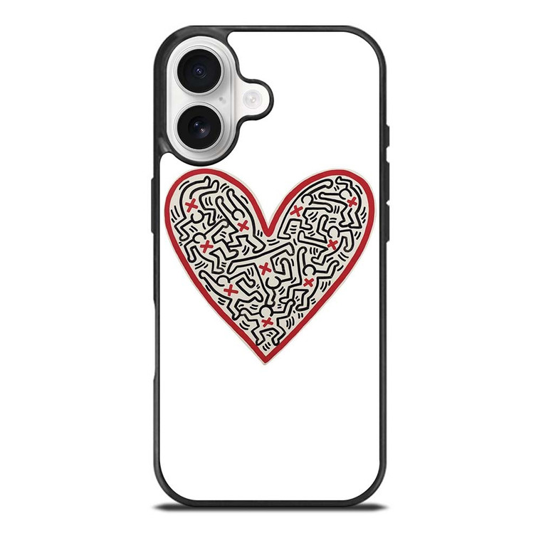 LOVE KEITH HARING iPhone 17 Case Cover