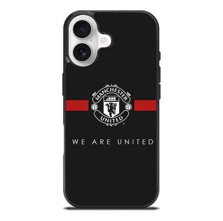 MANCHESTER UNITED BLACK iPhone 17 Case Cover