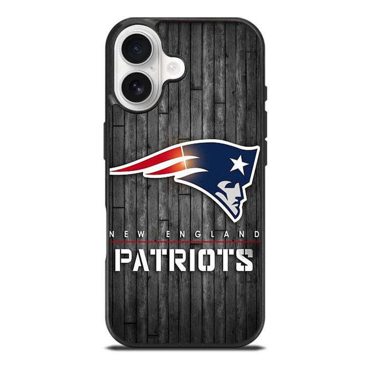 NEW ENGLAND PATRIOTS WOODEN LOGO iPhone 17 Case Cover